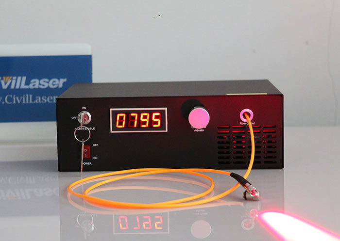 690nm 1~800mW Red Laser System All-in-one Model CW Laser Beam